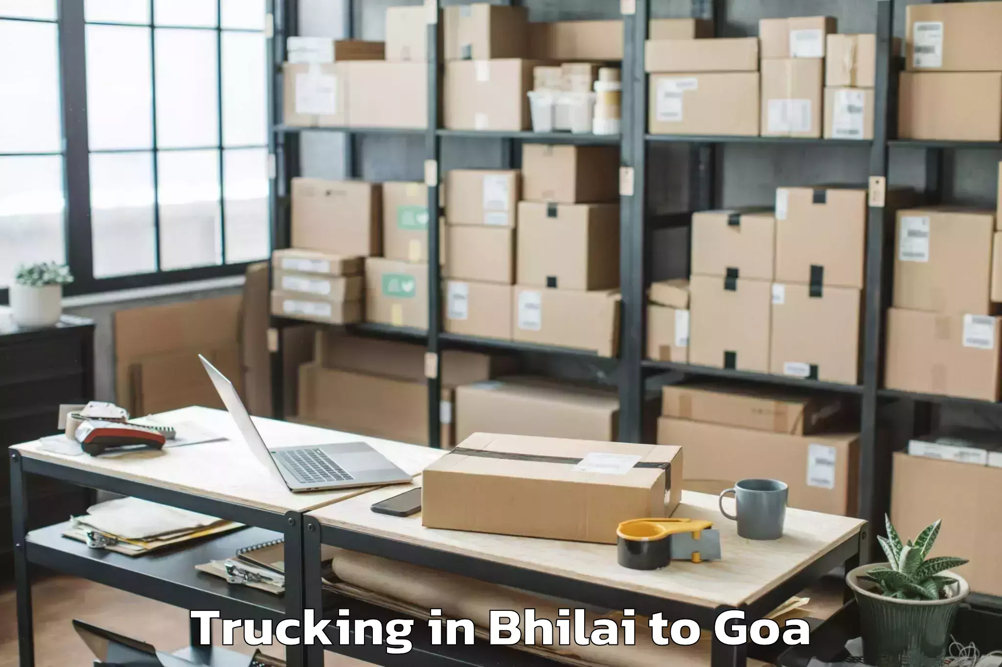 Top Bhilai to Morjim Trucking Available